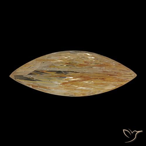 1.45ct Gelber Rutiltopas, Marquise, Transparent