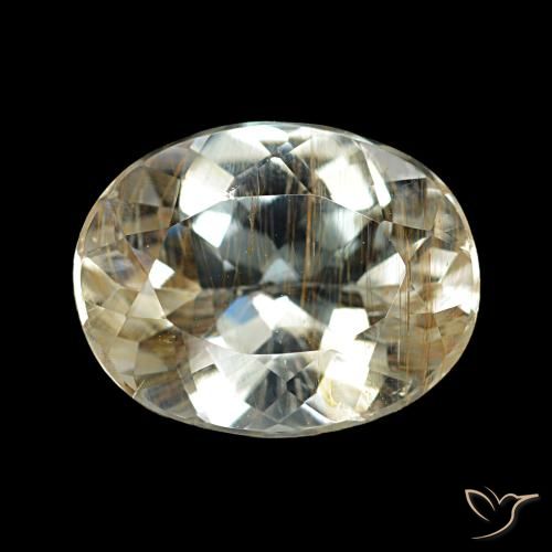 5.29ct hellgelb Rutiltopas Edelsteine, Oval, Transparent