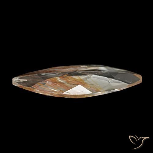 9,17 ctw natürlicher Sehr helles Braun Rutiltopas, Marquise, Transparent