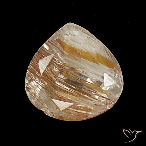3.18ct Gelber Rutiltopas, Birnenform, Transparent
