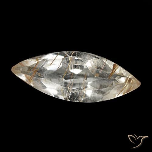 1,40 ctw natürlicher Sehr helles Goldbraun Rutiltopas, Marquise, Transparent