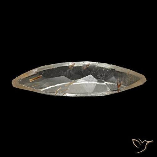 1,40 ctw natürlicher Sehr helles Goldbraun Rutiltopas, Marquise, Transparent