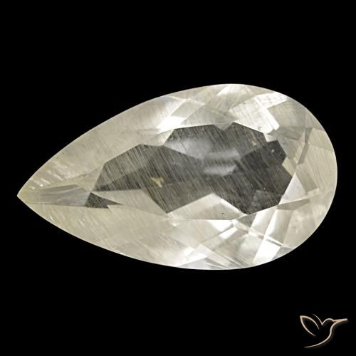 9.15ct Gelber Rutiltopas, Birnenform, Transparent