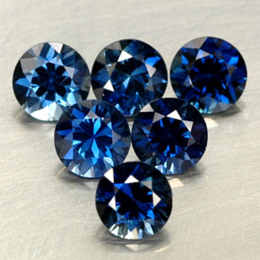  ct natürliche blauer Saphir-Edelsteine, Rundschliff, VVS-VS