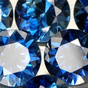  ct natürliche blauer Saphir-Edelsteine, Rundschliff, VVS-VS