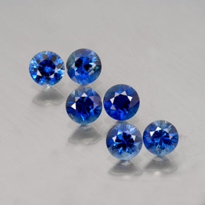  ct natürliche blauer Saphir-Edelsteine, Rundschliff, VS