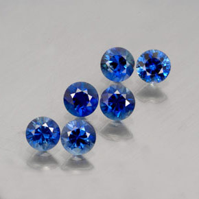  ct natürliche blauer Saphir-Edelsteine, Rundschliff, VS