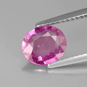 1,40 ctw natürlicher violetter Saphir, Oval Schliff, VS-SI
