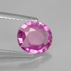 1,40 ctw natürlicher violetter Saphir, Oval Schliff, VS-SI