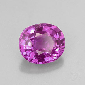 1,43 ctw natürlicher violetter Saphir, Oval Schliff, VS-SI