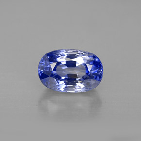 2,42 ctw natürlicher blauer Saphir, Oval Schliff, VVS-VS