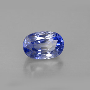 2,42 ctw natürlicher blauer Saphir, Oval Schliff, VVS-VS