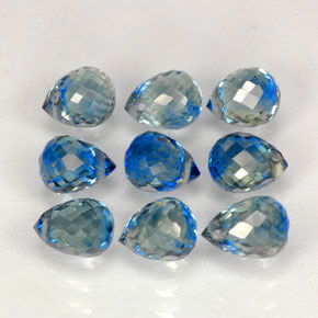  ct natürliche blauer Saphir-Edelsteine, Briolette, VVS-VS
