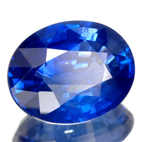 2,10 ctw natürlicher blauer Saphir, Oval Schliff, VVS-VS