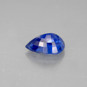 1,59 ctw natürlicher blauer Saphir, Birnenform, VS-SI