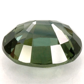1,32 ctw natürlicher grüner Saphir, Oval Schliff, VVS