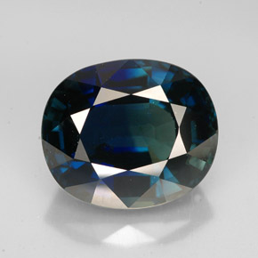 8,42 ctw natürlicher blauer Saphir, Oval Schliff, VVS
