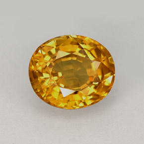 2,49 ctw natürlicher gelber Saphir, Oval Schliff, VS-SI