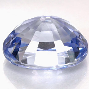 4,76 ctw natürlicher blauer Saphir, Oval Schliff, IF