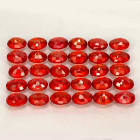  ct natürliche orangefarbener Saphir-Edelsteine, Oval Schliff, VVS-VS