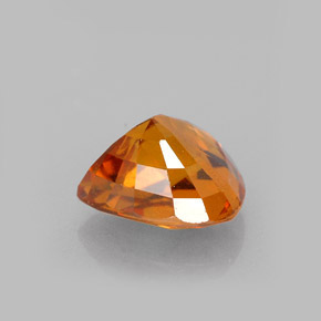 1,94 ctw natürlicher orangefarbener Saphir, Birnenform, VS-SI