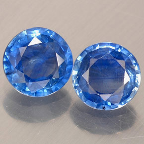  ct natürliche blauer Saphir-Edelsteine, Rundschliff, VS-SI
