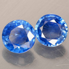  ct natürliche blauer Saphir-Edelsteine, Rundschliff, VS-SI