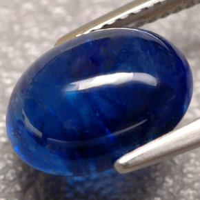 5,88 ctw natürlicher blauer Saphir, Transparent, Transparent / Lichtdurchlässig