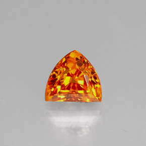 0,98 ctw natürlicher orangefarbener Saphir, Fantasieschliff, VS