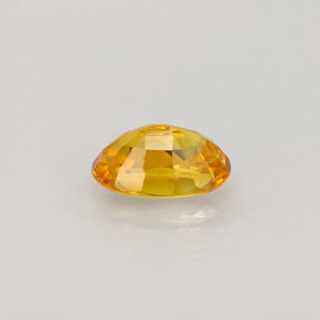 0,99 ctw natürlicher gelber Saphir, Oval Schliff, VVS