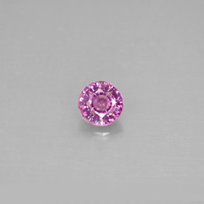 0,56 ctw natürlicher violetter Saphir, Rundschliff, VS-SI