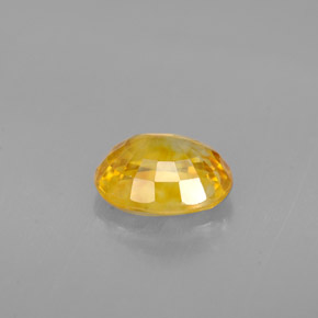 1,33 ctw natürlicher gelber Saphir, Oval Schliff, VVS-VS