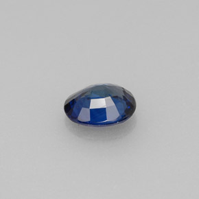 0,79 ctw natürlicher blauer Saphir, Oval Schliff, VS