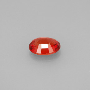 0,99 ctw natürlicher orangefarbener Saphir, Oval Schliff, VVS-VS