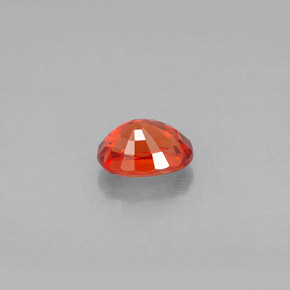 1,18 ctw natürlicher orangefarbener Saphir, Oval Schliff, VVS-VS