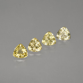  ct natürliche gelber Saphir-Edelsteine, Trillion, VS