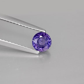 0,62 ctw natürlicher violetter Saphir, Rundschliff, VS