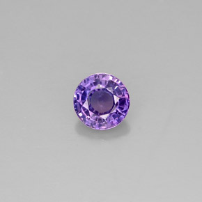 0,56 ctw natürlicher violetter Saphir, Rundschliff, VS-SI
