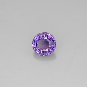0,56 ctw natürlicher violetter Saphir, Rundschliff, VS-SI