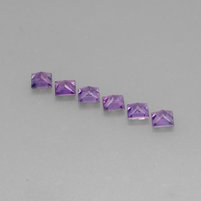  ct natürliche violetter Saphir-Edelsteine, Quadrat, VVS-VS