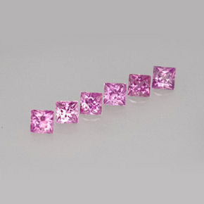  ct natürliche violetter Saphir-Edelsteine, Quadrat, VVS-VS