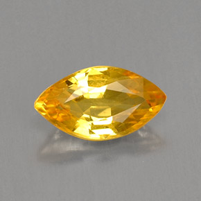 0,99 ctw natürlicher gelber Saphir, Marquise, VS