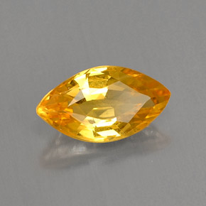 0,99 ctw natürlicher gelber Saphir, Marquise, VS
