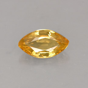 0,62 ctw natürlicher gelber Saphir, Marquise, VS