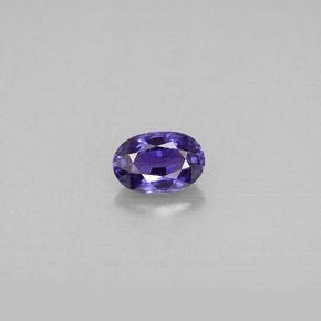 0,65 ctw natürlicher violetter Saphir, Oval Schliff, VVS-VS