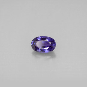 0,65 ctw natürlicher violetter Saphir, Oval Schliff, VVS-VS