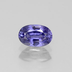 0,67 ctw natürlicher violetter Saphir, Oval Schliff, VS