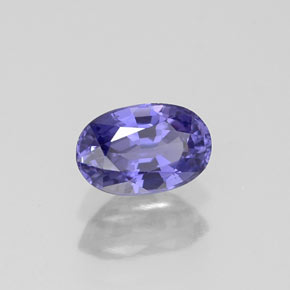 0,67 ctw natürlicher violetter Saphir, Oval Schliff, VS