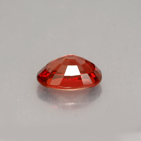 0,92 ctw natürlicher orangefarbener Saphir, Oval Schliff, VVS-VS