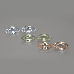  ct natürliche mehrfarbiger Saphir-Edelsteine, Marquise, VVS-VS